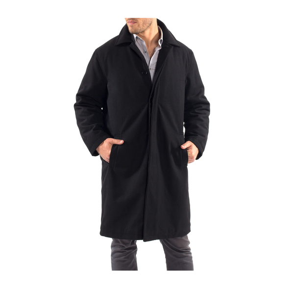 Alpine Swiss Mens Wool Blend Knee Length Overcoat