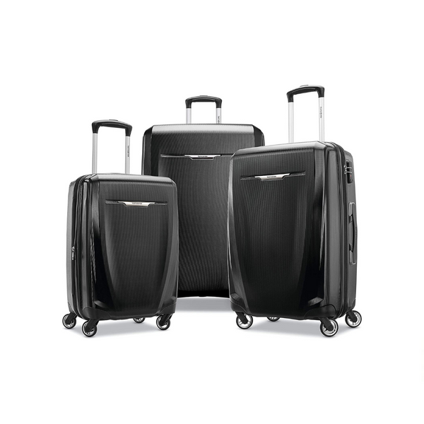 Set Of 3 Samsonite Winfield 3 DLX Hardside Expandable Spinner Luggages