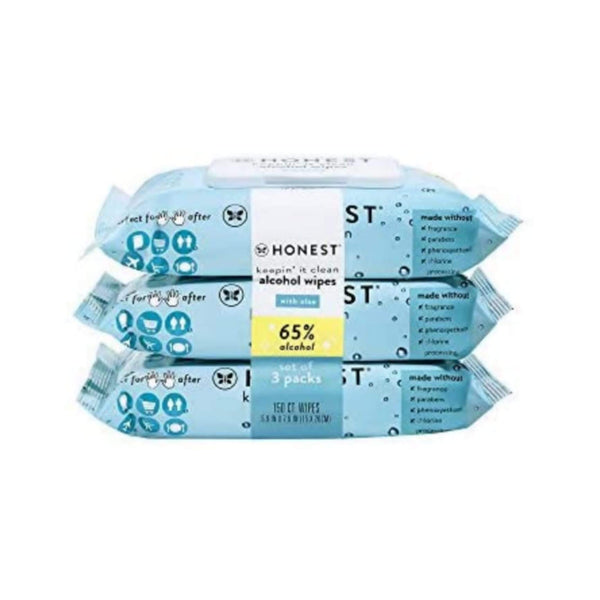 150 The Honest Company Sanitizing Alcohol Wipes