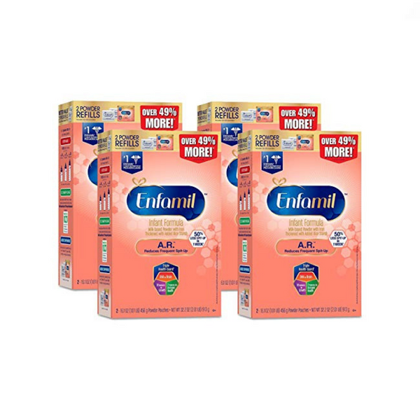 Pack Of 4 Enfamil A.R. Infant Formula Powder