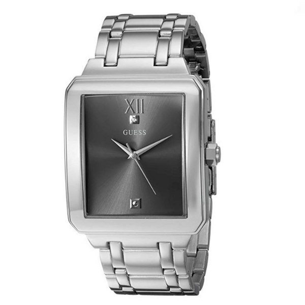 GUESS Men's Stainless Steel Diamond Dial Two-Tone Watch