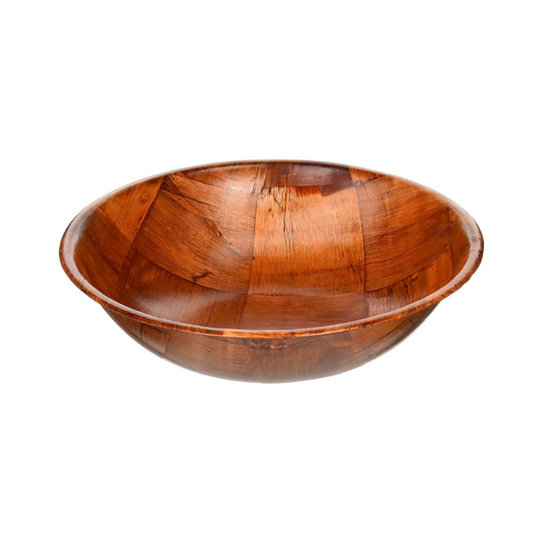 Ensaladera tejida de madera Winco de 10"