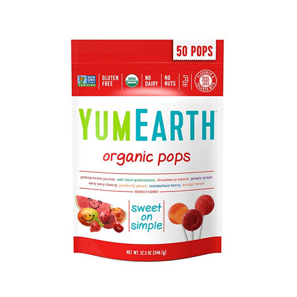 50-Count YumEarth Organic Lollipops (Assorted Flavors)