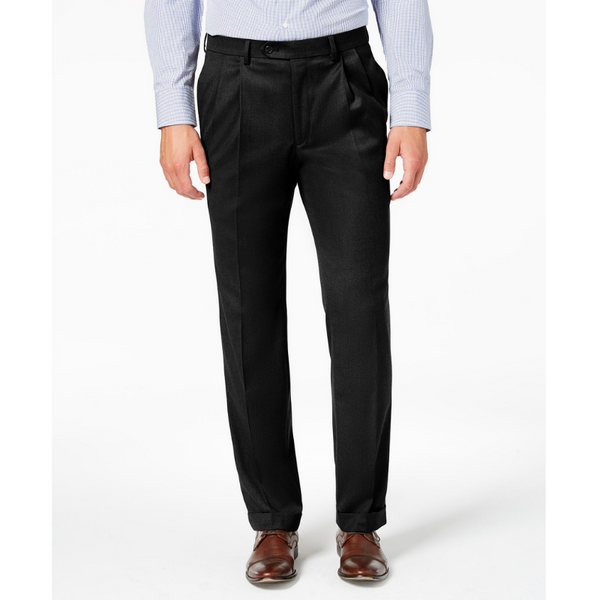 Ralph Lauren Pantalones de vestir plisados ​​elásticos UltraFlex de ajuste clásico para hombre (4 colores)