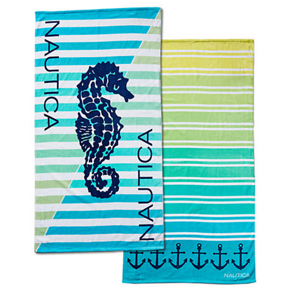 Nautica Set Of 2 Beach Towels (7 Colors)