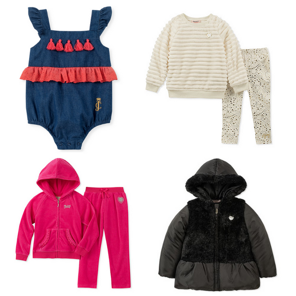 Hasta 80% de descuento en ropa de Juicy Couture para bebés y niños grandes