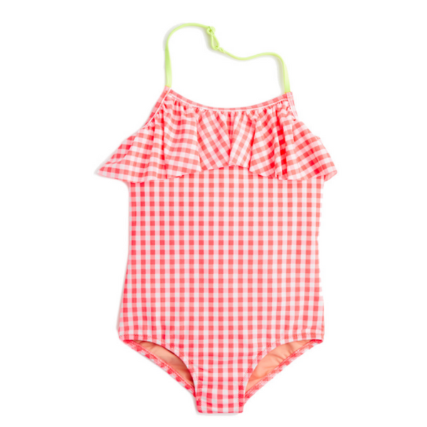 Crewcuts Traje de baño de una pieza con volantes para niña