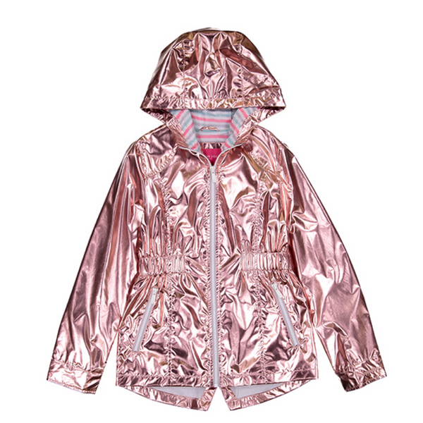 London Fog Girls Metallic Jacket