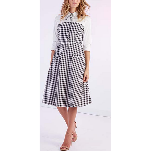 Gingham Pocket Shirt Dress