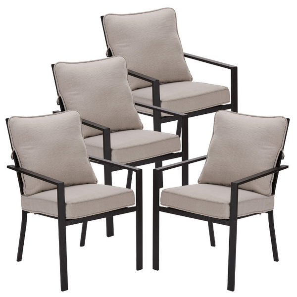 Juego de 4 sillas de comedor apilables para patio Mainstays Richmond Hills