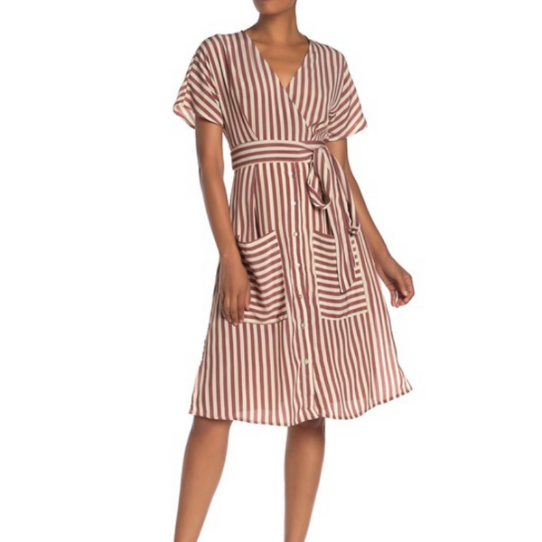 Stripe Midi Dress