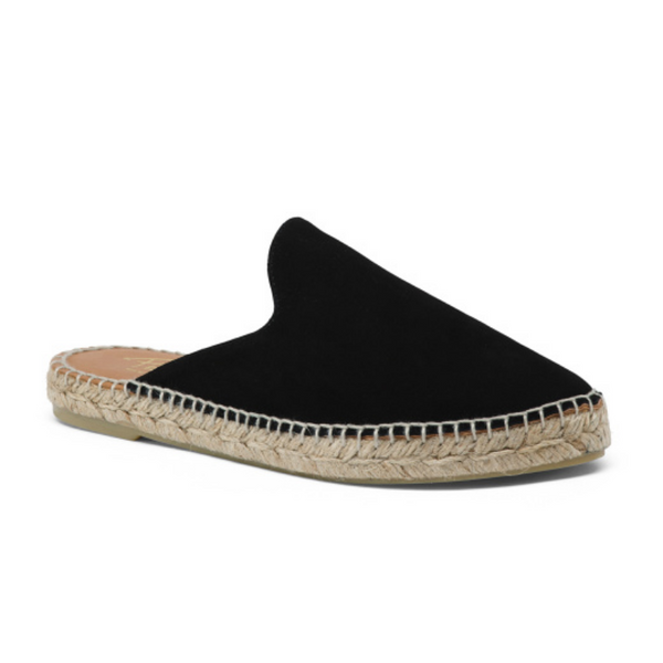 Suede Espadrille Mules