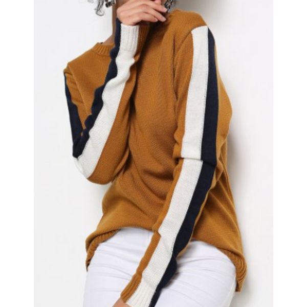 Stripe Sleeve Sweater (3 Colors)