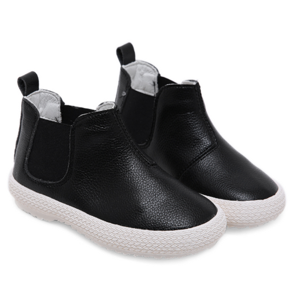 Boys Leather Hi-Top Sneaker