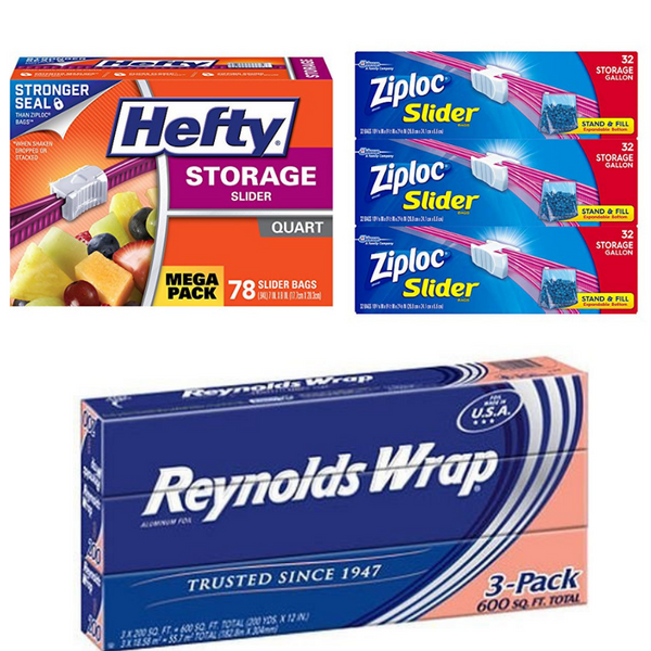 Buy 2 Get 1 Free! Save On Ziploc, Glad, Hefty, Reynolds Products