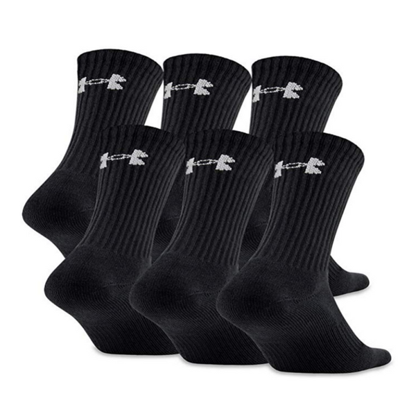 6 pares de calcetines deportivos Under Armour Charged Cotton 2.0 para hombre