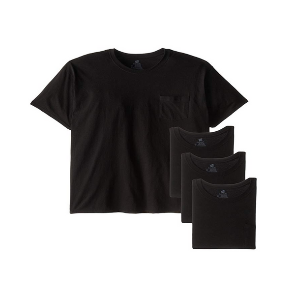 4 Hanes Camisetas con bolsillo Fresh IQ para hombre