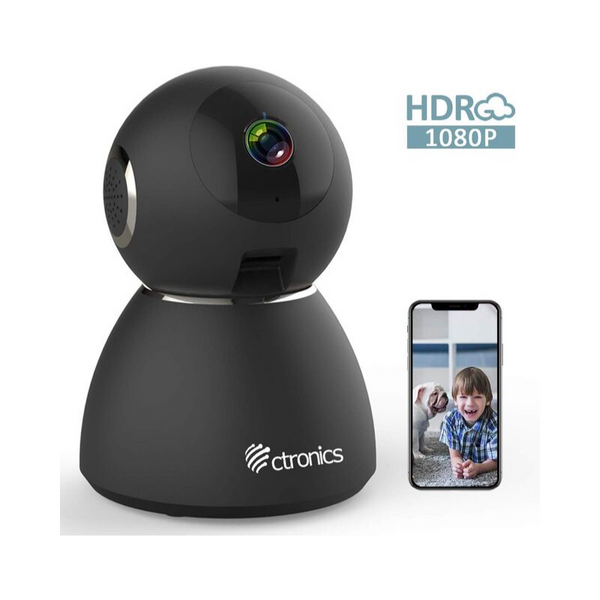 1080P WiFi Security Camera Indoor With Night Vision, Motion & Sound Detection