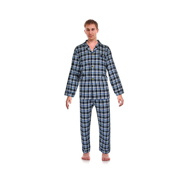 Robes King Mens Flannel Pajama Sets (6 Colors)