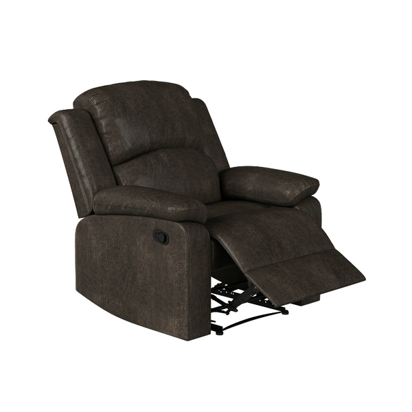 Lifestyle Solutions Reynolds Sillón reclinable manual de gamuza sintética