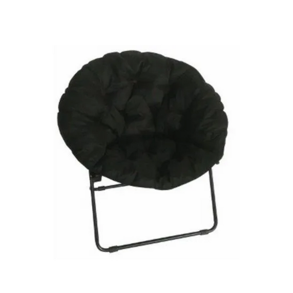 Round Padded Microfiber Dish Chair