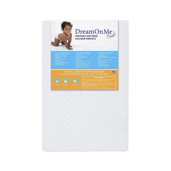 Dream On Me 3" Extra Firm Portable Crib Mattress