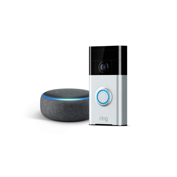 Ring Wi-Fi Video Doorbell con Echo Dot de tercera generación