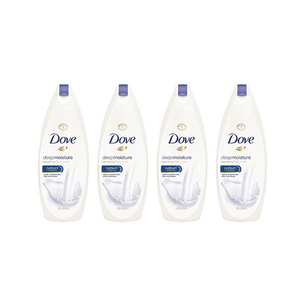 4 botellas de gel de baño Dove (5 variaciones)