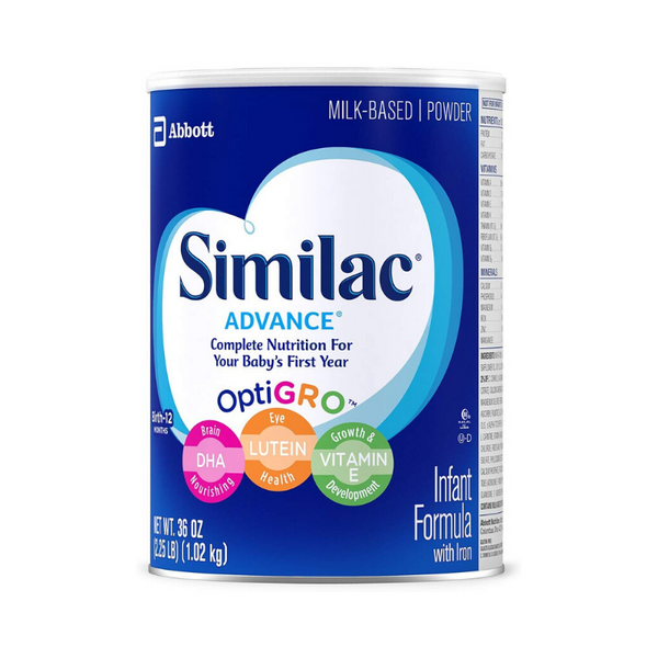 3 Similac Advance Infant Formula with Iron, Powder, One Month Supply