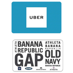 Ahorre en Uber, iTunes, calzado famoso y tarjetas de regalo de Gap