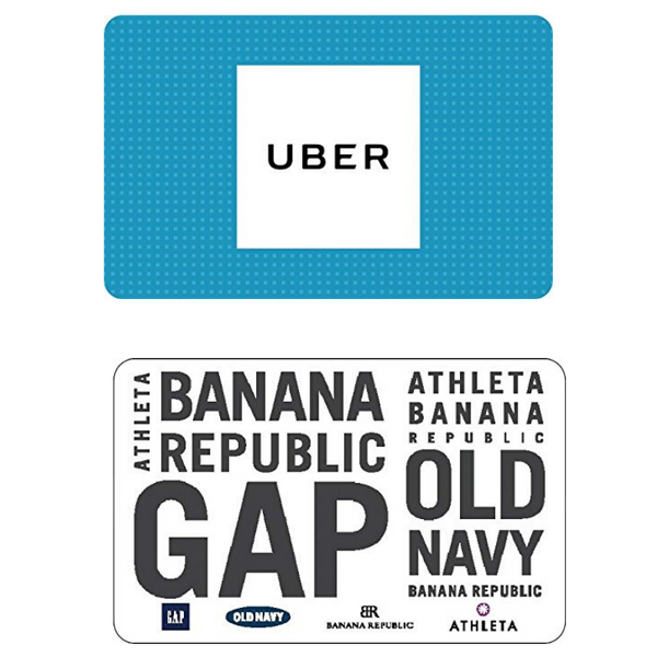 Save On Uber, iTunes, Famous Footwear And Gap Gift Cards