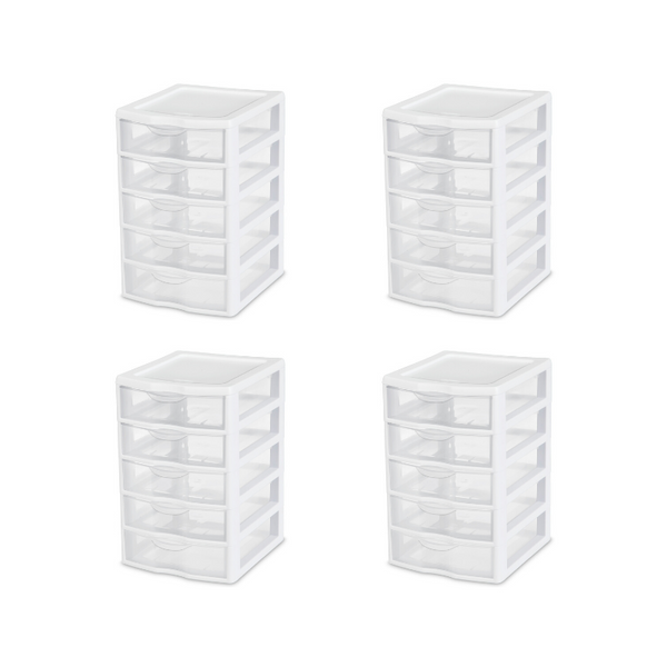 Set Of 4 Or 6 Sterilite Small Drawer Units