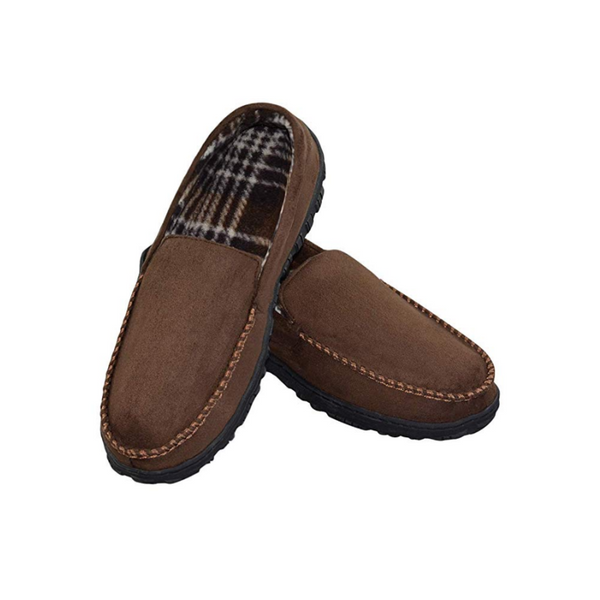 Memory Foam Men's Rubber Sole Slippers