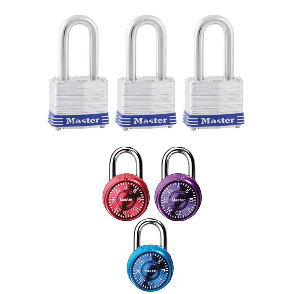 Juego de 3 candados Master Lock