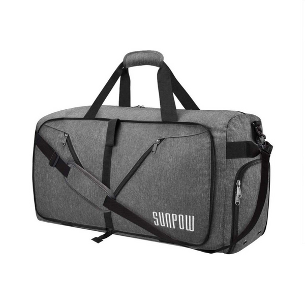 Travel Duffel Bag With Shoes Compartment (7 Colors)