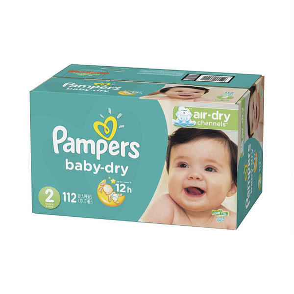 2 Boxes Of Pampers Diapers (6 Sizes)