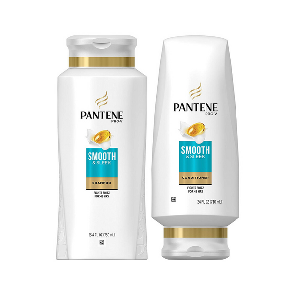 Kit de 2 botellas de Pantene, champú y acondicionador sin sulfatos