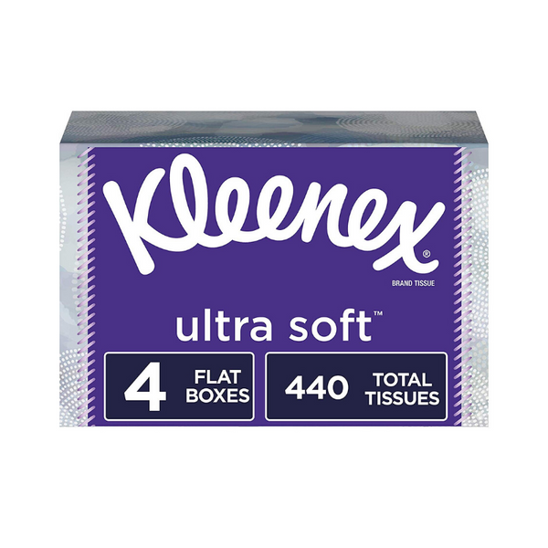 4 Boxes Kleenex Ultra Soft Facial Tissues