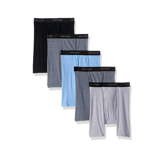 Pack Of 5 Fruit of the Loom Men's Beyond Soft Boxer Briefs