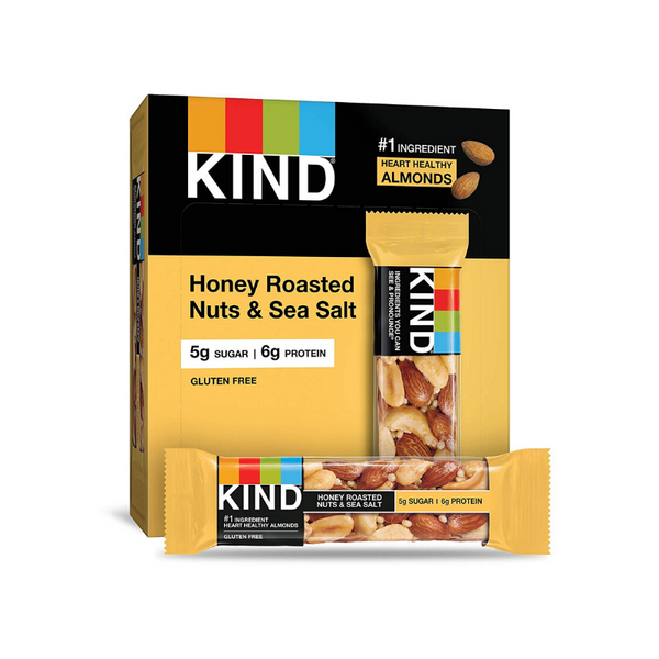 12-Count KIND Bars, Honey Roasted Nuts & Sea Salt (1.4oz each)