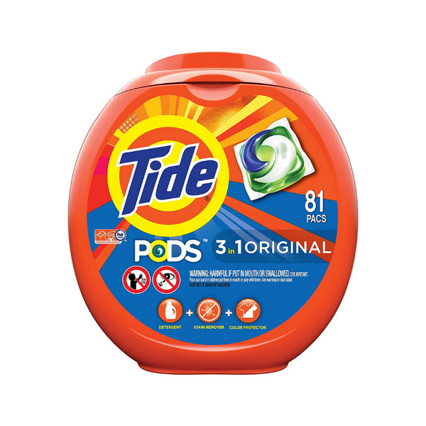 81 Tide PODS 3 In 1 HE Turbo Laundry Detergent Pacs