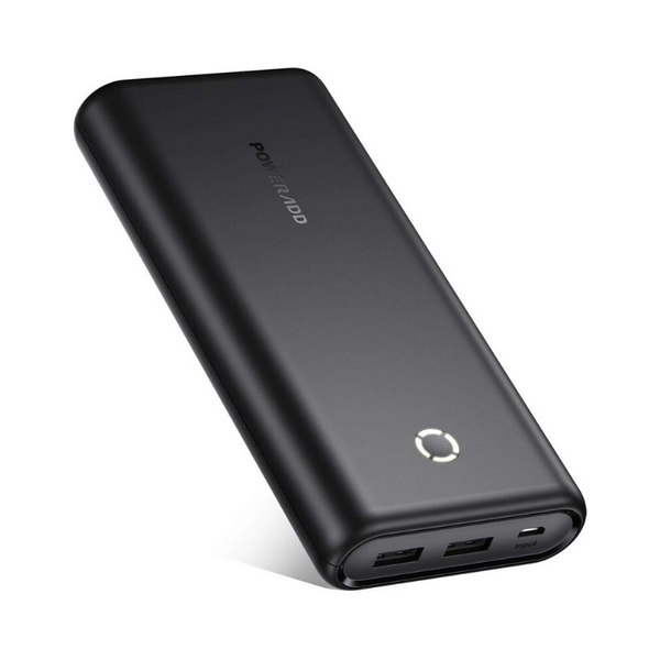 Potente batería externa de 20000 mAh con 2 puertos USB