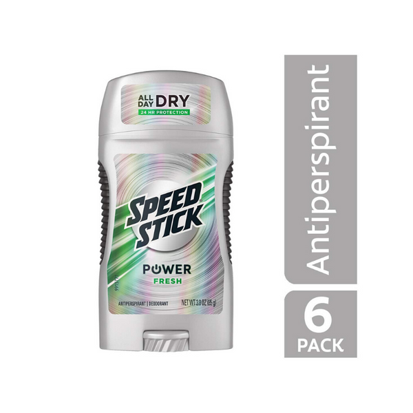 Pack Of 6 Speed Stick Power Antiperspirant Deodorant for Men