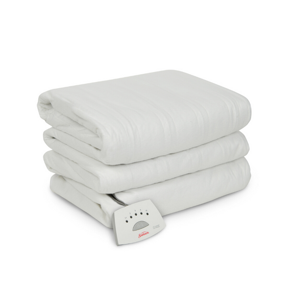 Sunbeam White Heated Mattress Pad (3 Sizes)