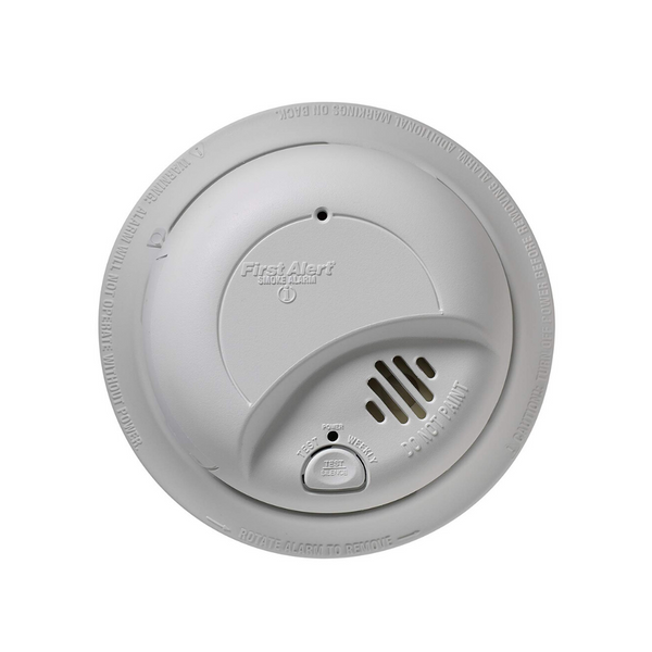 First Alert Smoke Detector Alarm | Hardwired with Backup Battery, 6-Pack