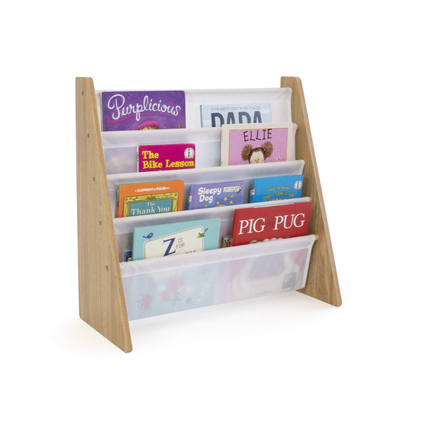 Tot Tutors Kids Book Rack Storage Bookshelf with Deep Sleeves