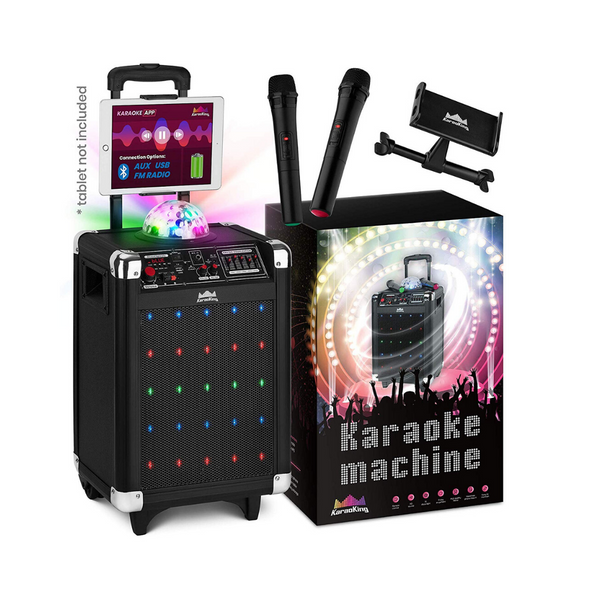 Karaoke Machine for Kids & Adults – New Wireless Microphone Speaker with Disco Ball