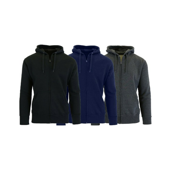 Pack de 3 sudaderas con capucha o jersey con forro polar para hombre