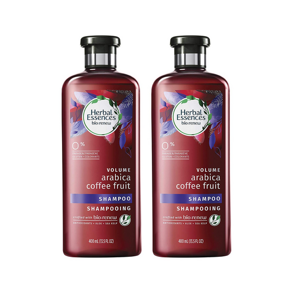 Paquete de 2 champús de frutas y café arábica Volumen Herbal Essences