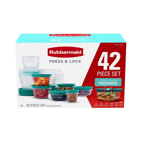 Rubbermaid 42-piece Press & Lock Food Storage Set